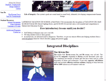 Tablet Screenshot of lawrencetaekwondo.com